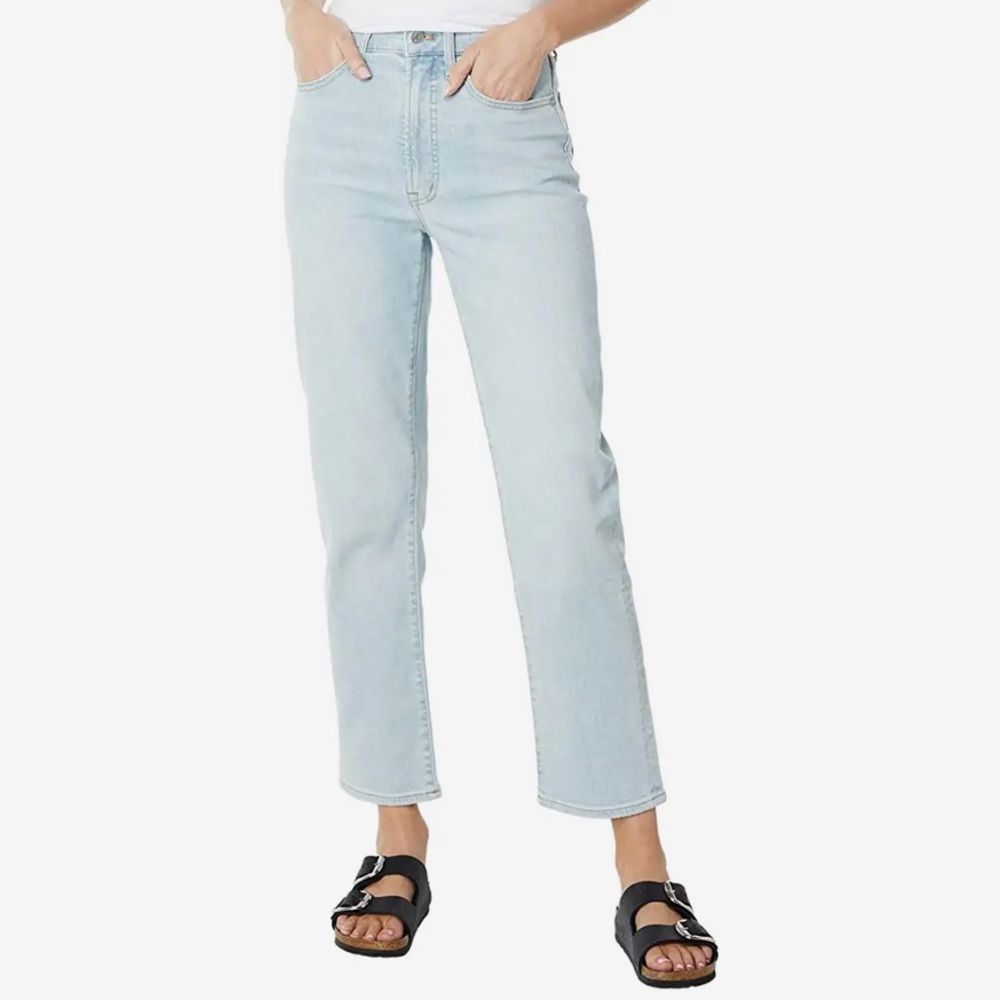 MADEWELL THE Perfect Vintage Straight Jean in mosedale wash NWT